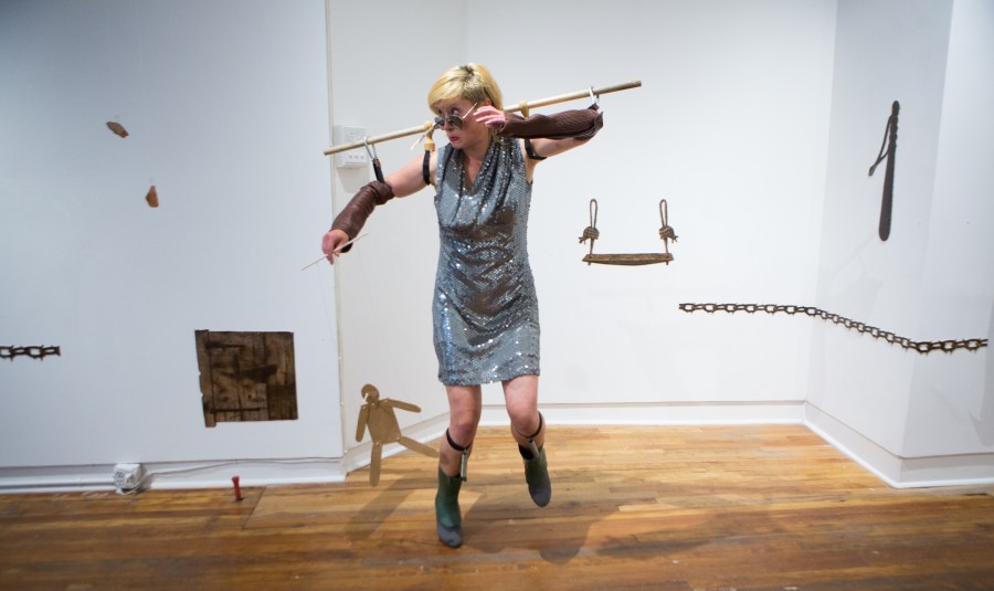 live performance by Agnes Nedregard, photo James Boddington